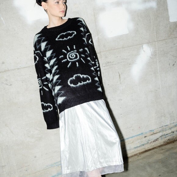 NEW WITH TAGS - The NKC Store, Clare Sweater in Black ($228 retail) - Picture 1 of 5